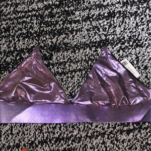 Metallic Bralette- never worn